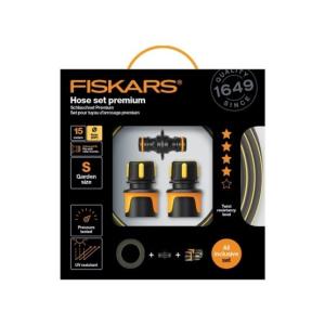 Fiskars Premium locsolótömlő készlet 9 mm (3/8") 15 m, csatlakozókkal 1027101